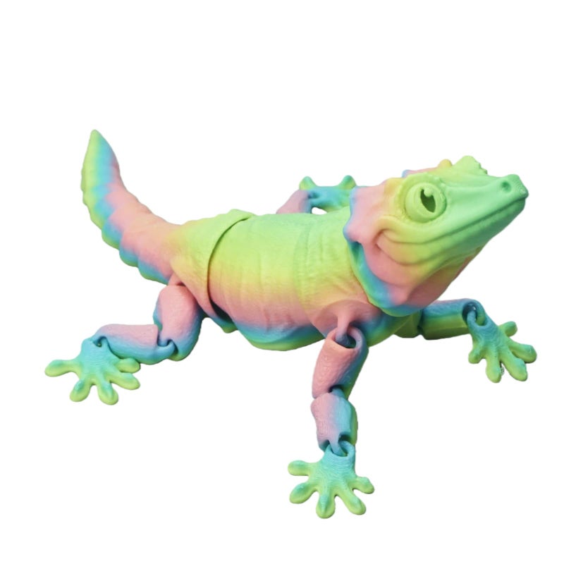 Xonery 3D Printed Articulated GeckoLizard Figurine Poseable Joints HomeOffice Decor Animal Collectible MultiColor Options with BiColor Gradients - Image 3