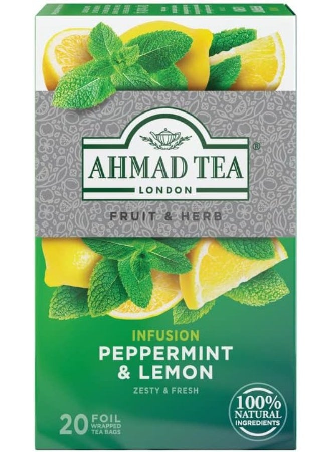 Ahmad Tea Peppermint & Lemon Infusion - Image 1