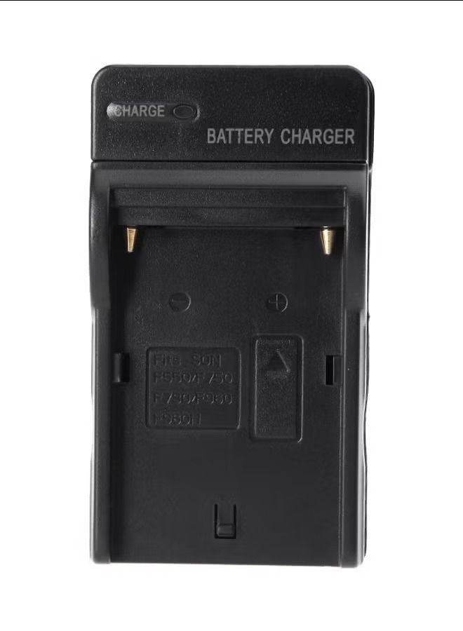 Battery Charger Ac Adapter For Sony Np-F960 Np-F970 Np-F770 Np-F550 Black  - Image 1