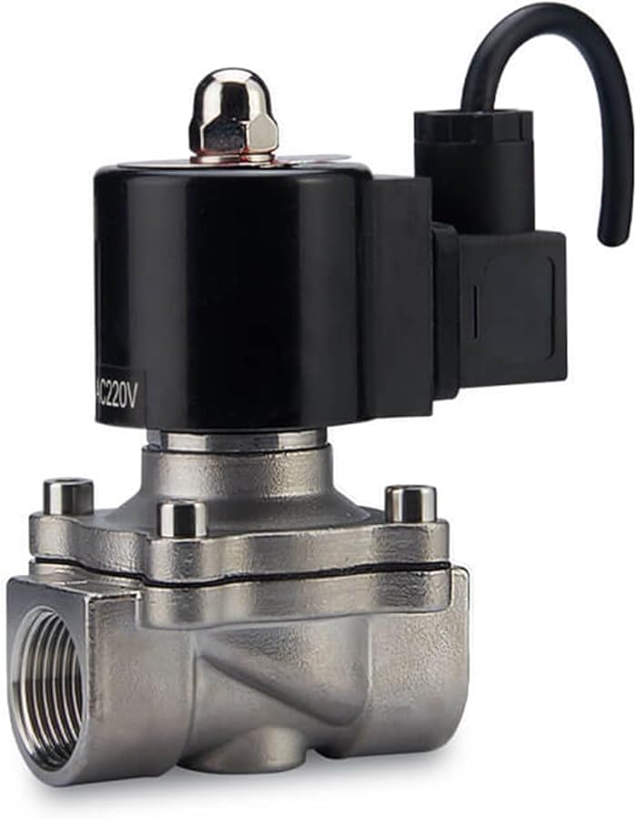 DN10 صمام مغناطيسي من الفولاذ المقاوم للصدأ مقاوم للماء تحت الماء مغلق عادة للنافورة البركة AC220V DC12V - Image 4