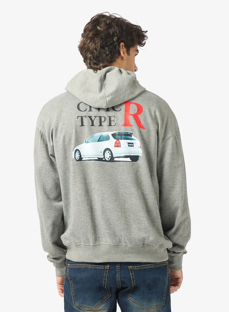 Seventy Five Graphic Print Hoodie