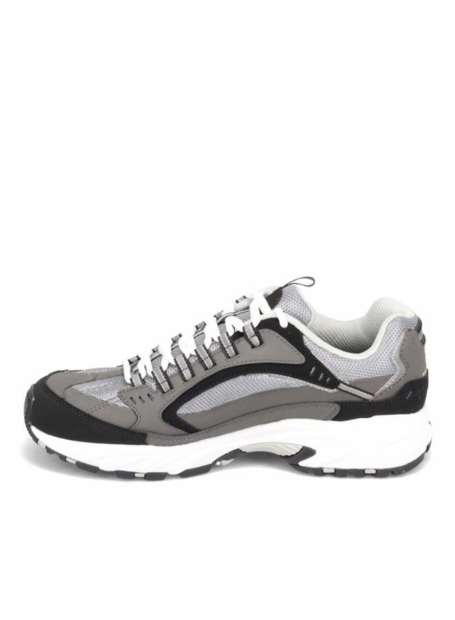 SKECHERS Men's Stamina-Nuovo Sneakers, Charcoal Black Wide, 45.5 EU Wide - Image 5