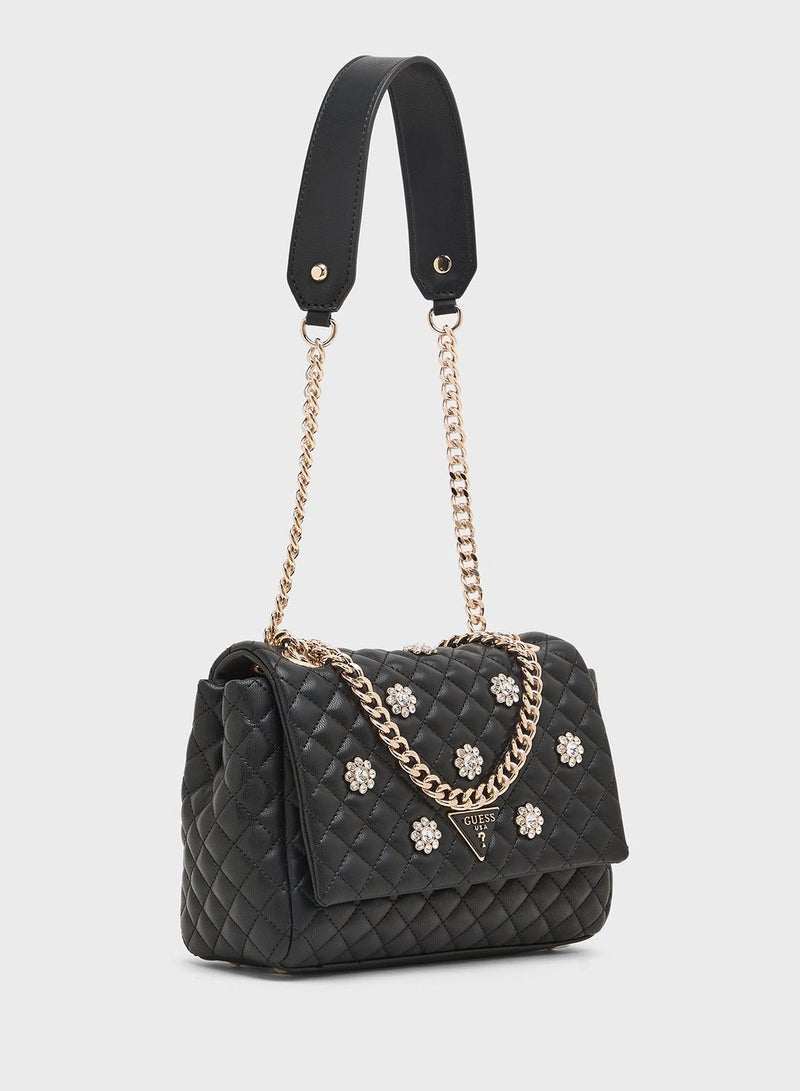 GUESS Everlee Convertible Crossbody Flap - Image 3