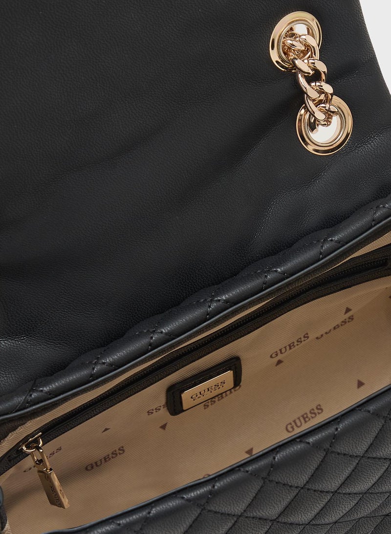 GUESS Everlee Convertible Crossbody Flap - Image 5