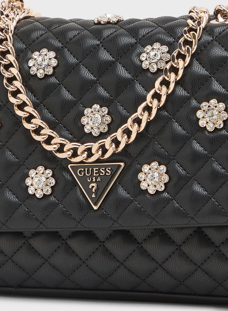 GUESS Everlee Convertible Crossbody Flap - Image 4