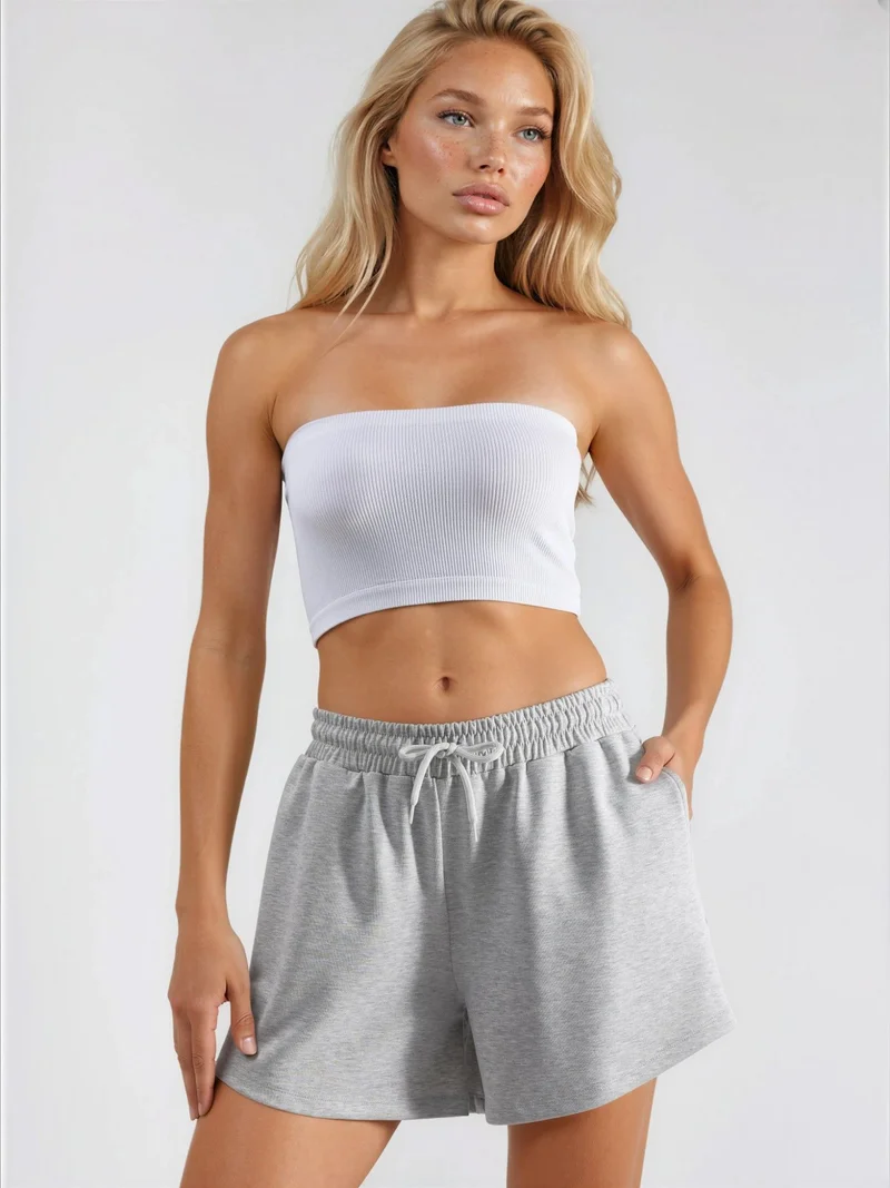 بوسيم BUSEM Elastic Waist Modal Shorts with Pockets