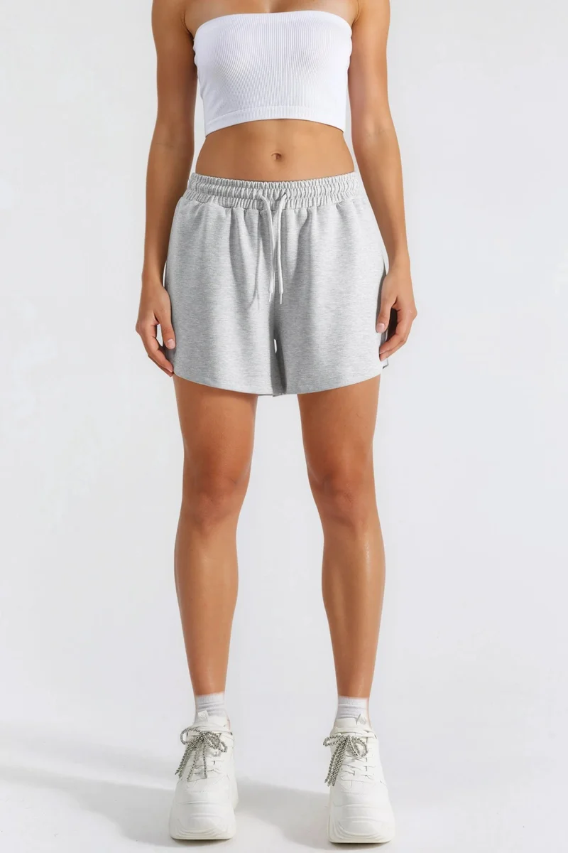BUSEM Elastic Waist Modal Shorts with Pockets