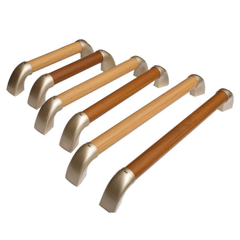Bathroom Safety Grab Bar Walnut 11.81inch Non Slip Toilet Handle For Elderly And Disabled Durable Aluminum Alloy Accessibility Aid With Elegant Design Sturdy Construction - Image 3