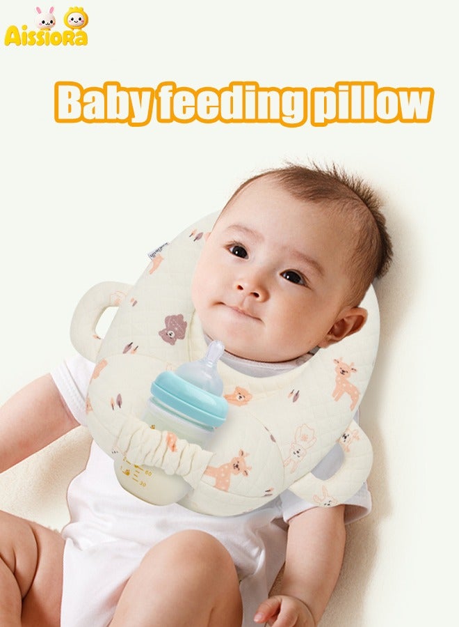 آيسيورا وسائد رضاعة الأطفال وسادة رضاعة حديثي الولادة وسادة دعم زجاجة الرضاعة وسائد رضاعة الأطفال رضاعة ذاتية للرضع وسادة رضاعة ذاتية الخدمة وسادة مانعة لبصق الحليب للأطفال أريحي يديكِ - Image 1