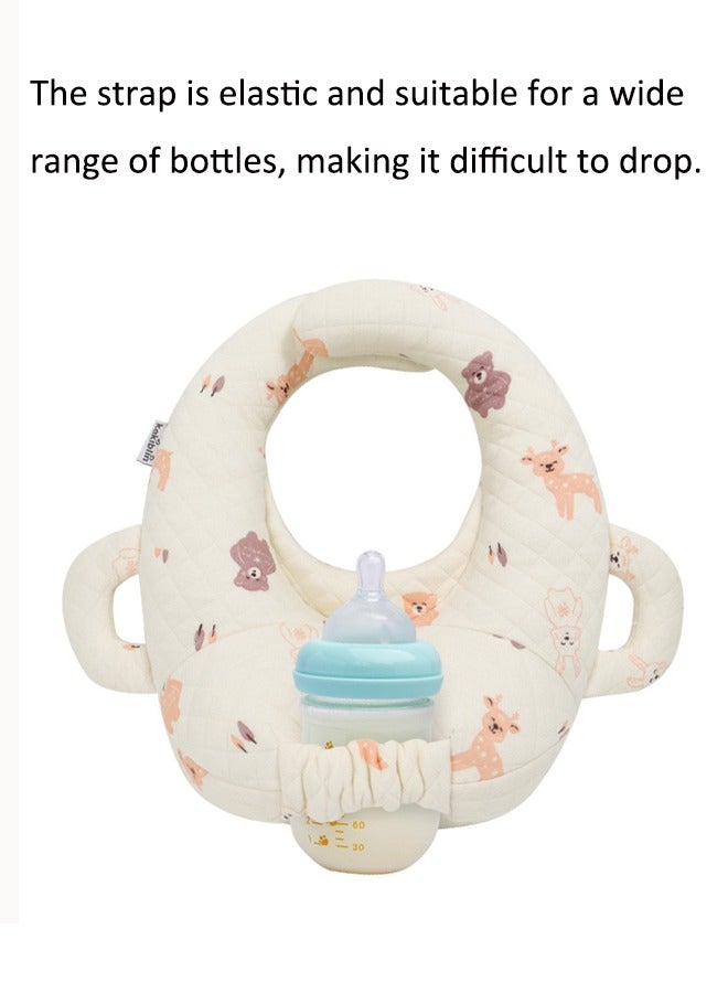 آيسيورا وسائد رضاعة الأطفال وسادة رضاعة حديثي الولادة وسادة دعم زجاجة الرضاعة وسائد رضاعة الأطفال رضاعة ذاتية للرضع وسادة رضاعة ذاتية الخدمة وسادة مانعة لبصق الحليب للأطفال أريحي يديكِ - Image 5