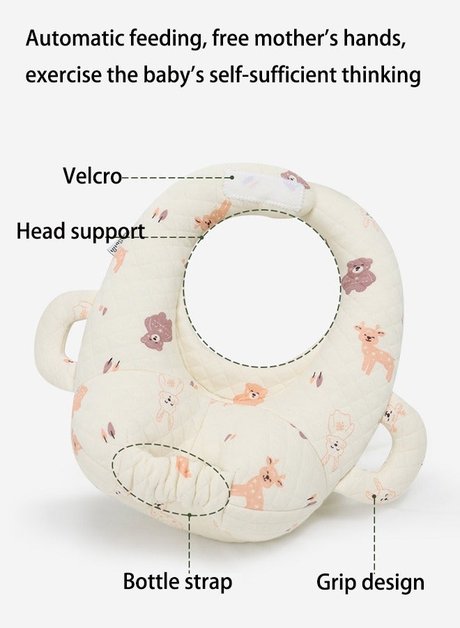 آيسيورا وسائد رضاعة الأطفال وسادة رضاعة حديثي الولادة وسادة دعم زجاجة الرضاعة وسائد رضاعة الأطفال رضاعة ذاتية للرضع وسادة رضاعة ذاتية الخدمة وسادة مانعة لبصق الحليب للأطفال أريحي يديكِ - Image 3