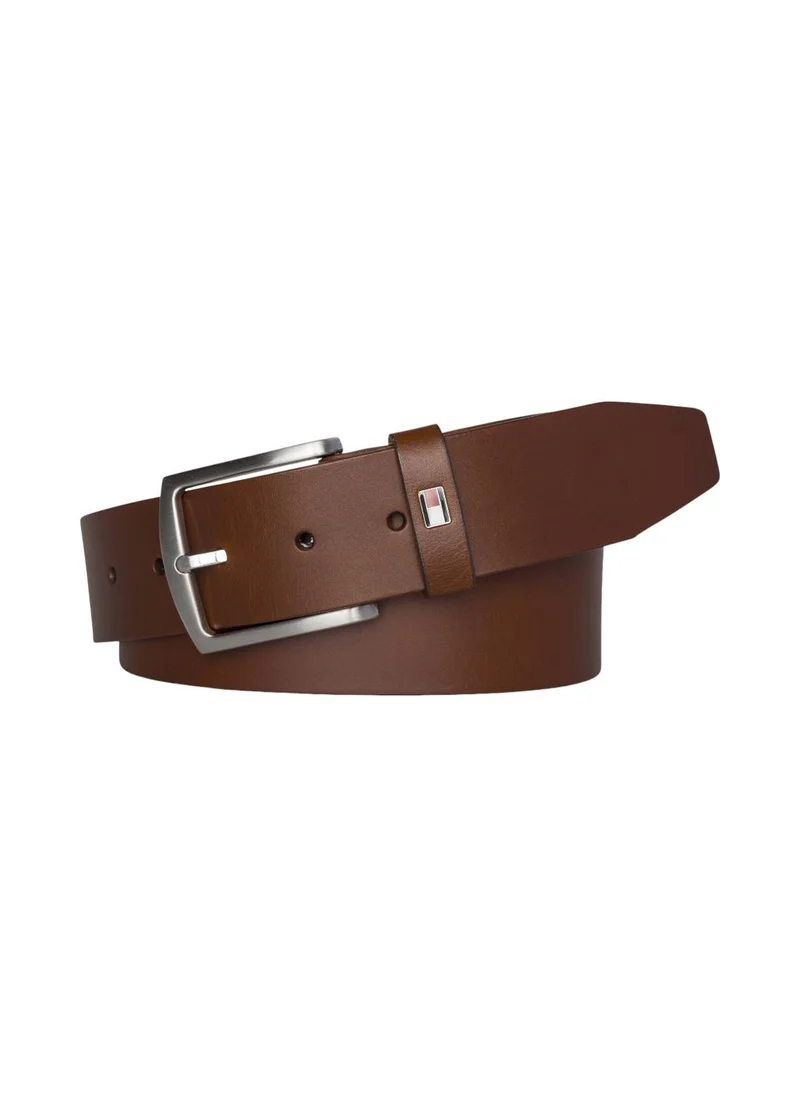 TOMMY HILFIGER Men's Adjustable Belt - Leather, Brown