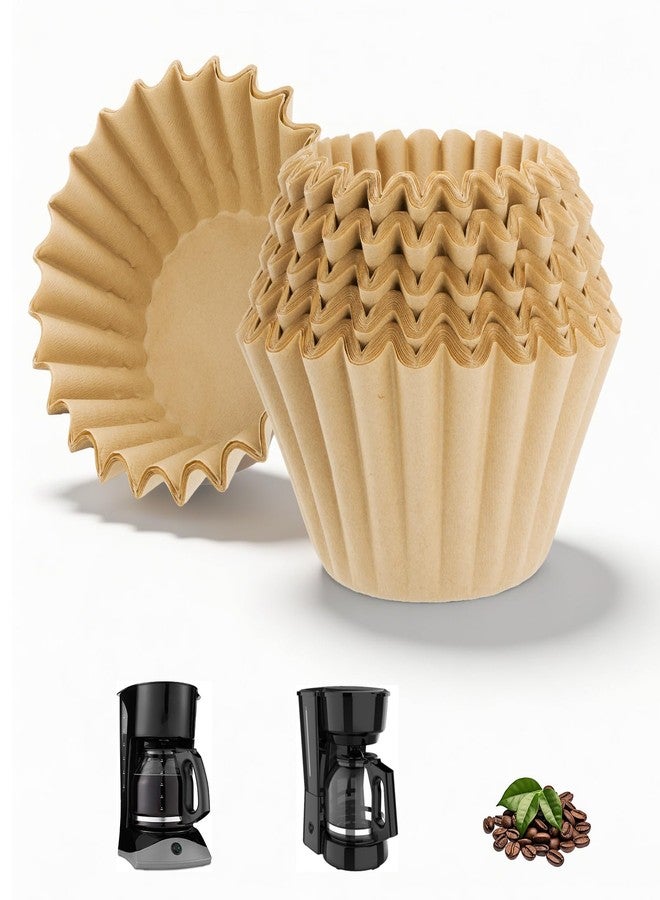 Runhike Coffee Filters Paper Disposable Compatible with Mr Coffee 5 Cup Maker, Coffee Filter Basket Fit for Mr Coffee 4 cup Unbleached Thicken Natural Coffee Paper Filters for Workers and Home Daily Use - Image 1
