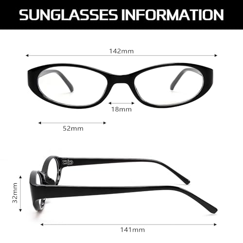 GUVIVI Retro Oval Sunglasses for Women 2026 90s Small Chic Cat Eye Sun Glasses Sunnies Lightweight Shades - Image 5