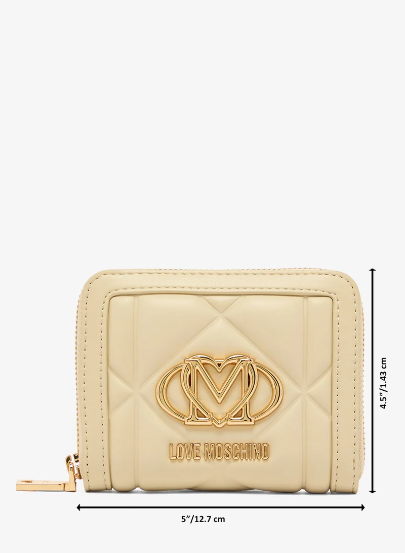 Love Moschino BUTTER Embossed Q PU Wallet for Women | Best Price UAE