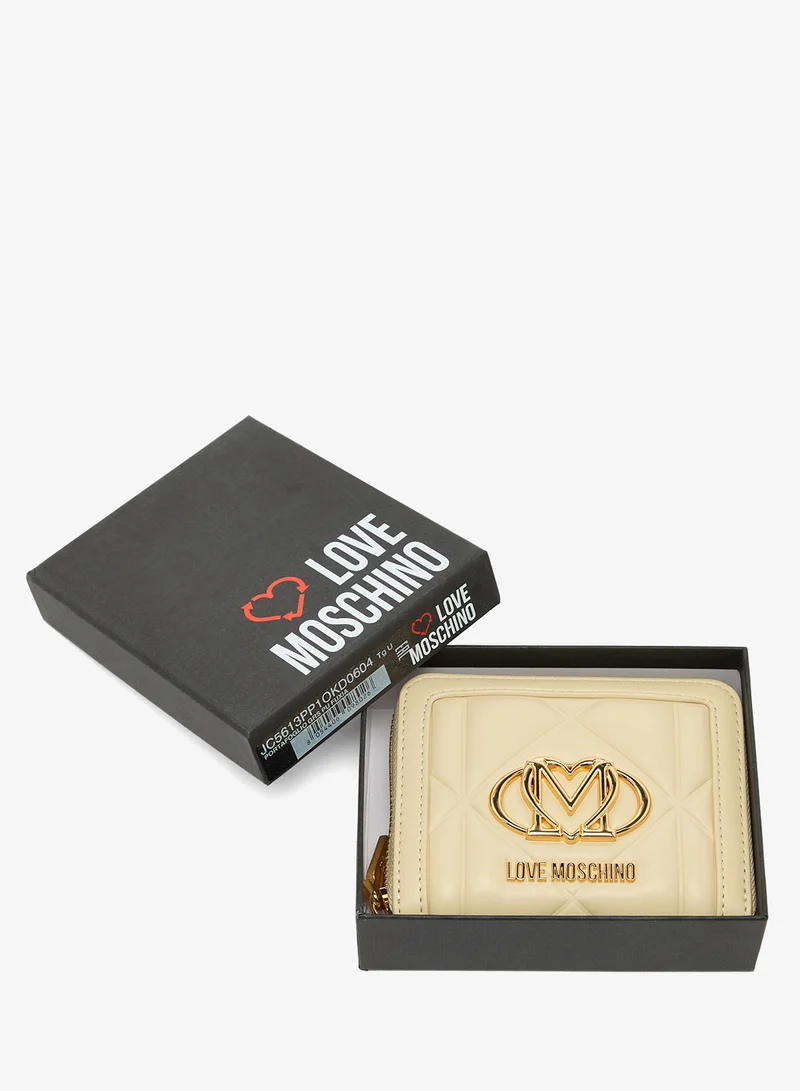 Love Moschino BUTTER Embossed Q PU Wallet for Women | Best Price UAE