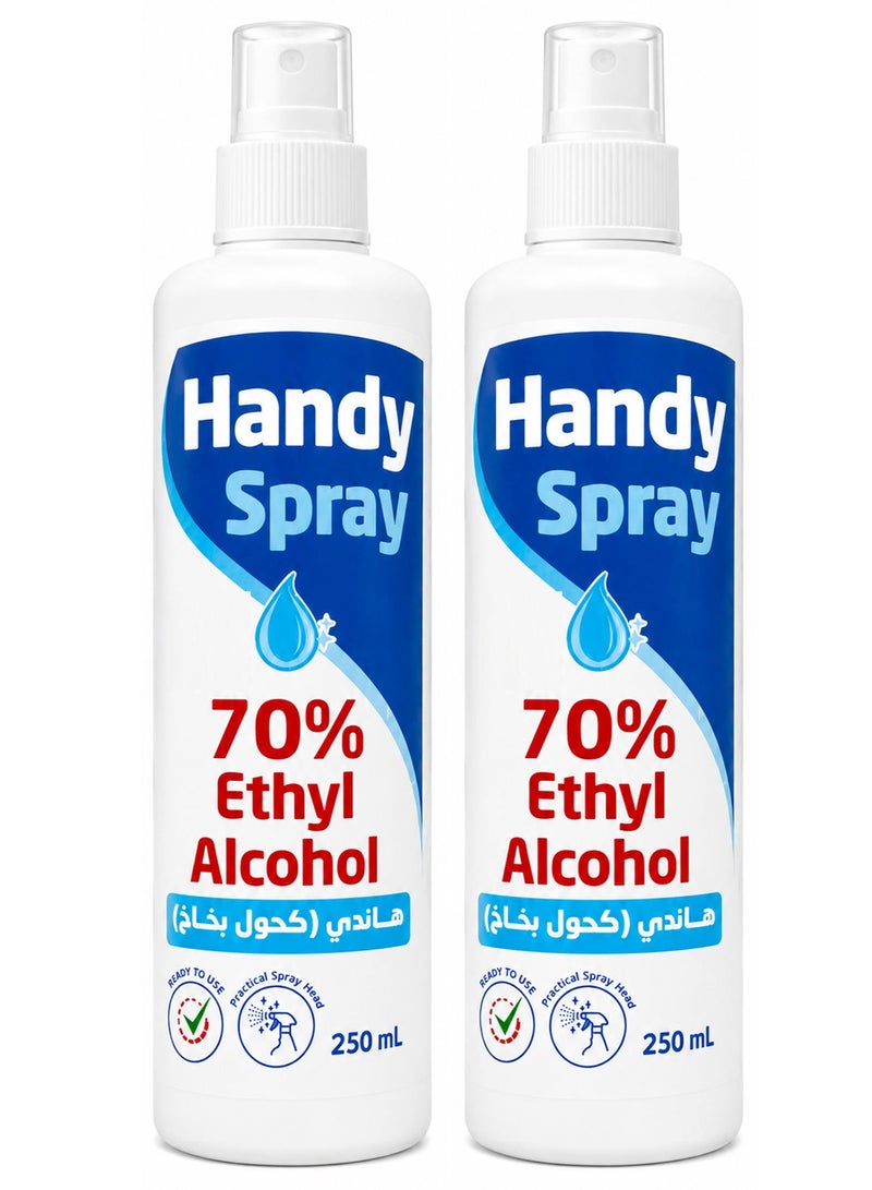 Handy Pack Of 2 Handy sanitizer spray 250ml - Image 1