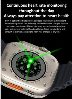 HK HK 9 Ultra 2 Multi-Functional Smart Watch With Wireless Charging Super AMOLED Display AI Chat GPT Playback Music For iOS & Android  - Image 2