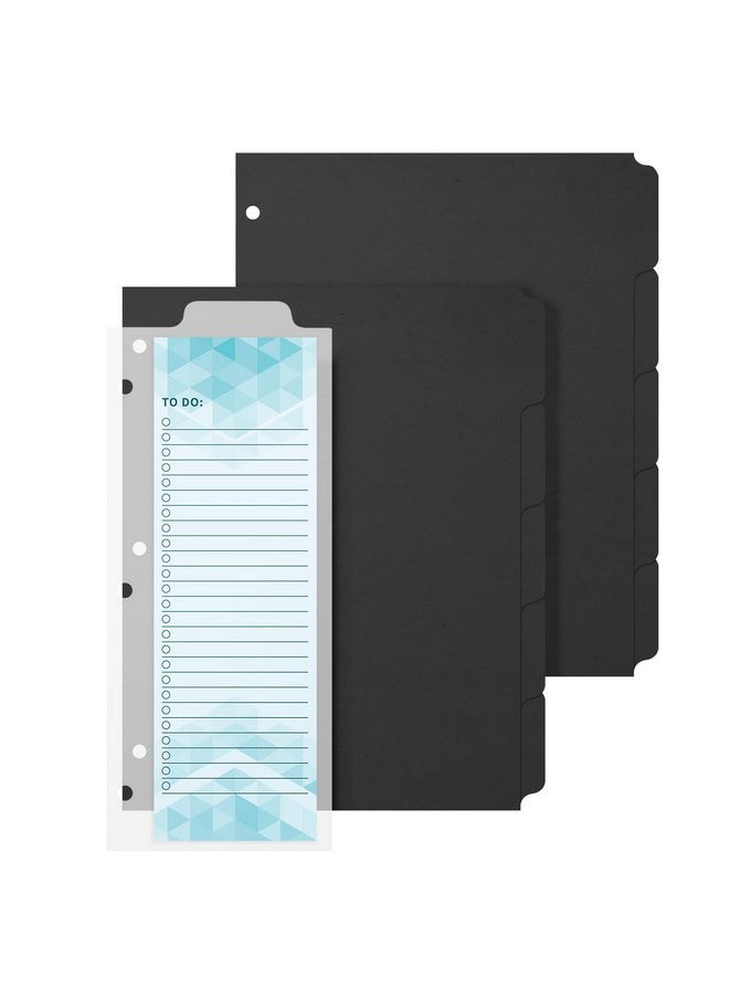 3 Ring Binder Dividers & Bookmark Dividers,Index Dividers Tabs For Binders,Write & Erase Snap-In To-Do List,For College, Adults