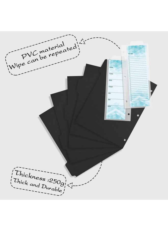 3 Ring Binder Dividers & Bookmark Dividers,Index Dividers Tabs For Binders,Write & Erase Snap-In To-Do List,For College, Adults