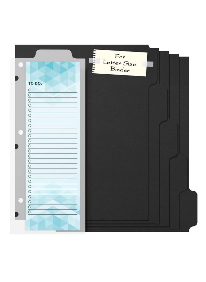 3 Ring Binder Dividers & Bookmark Dividers,Index Dividers Tabs For Binders,Write & Erase Snap-In To-Do List,For College, Adults
