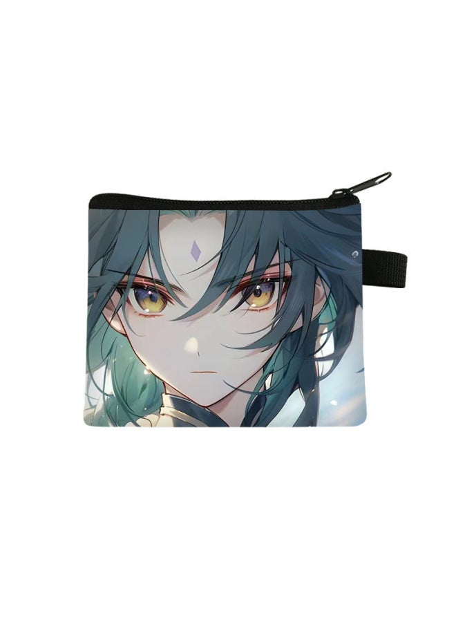 Genshin Impact Series Coin Purse Children's Mini Portable Key Card Holder Student Storage Bag Zipper Small Wallet