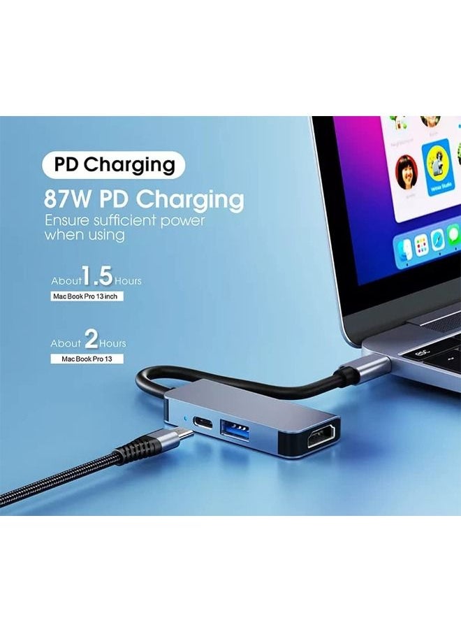 Cordova - Multi USB Port Hub Splitter OTG USB C Data Hubs 3 in 1 Hub - Image 1