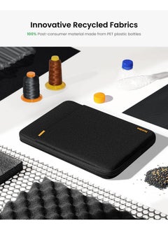 Tomtoc حقيبة كمبيوتر محمول واقية 360 درجة لجهاز Macbook Pro M3 M2 M1 Chips Pro Max A2992 A2918 A2779 A2442 2023 2021 مقاومة للماء ومضادة للصدمات مع جيب ملحقات أسود  - Image 5