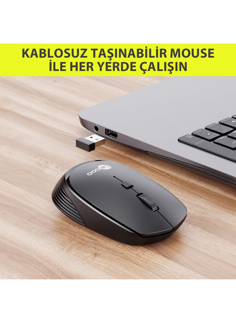 lecoo - Lenovo WS202 Wireless 1200DPI 4-Button Optical Mouse Gray - Image 1