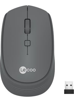 lecoo Lenovo WS202 Wireless 1200DPI 4-Button Optical Mouse Gray  - Image 1