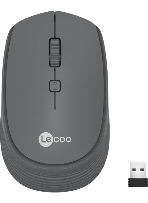 Lenovo WS202 Wireless 1200DPI 4-Button Optical Mouse Gray