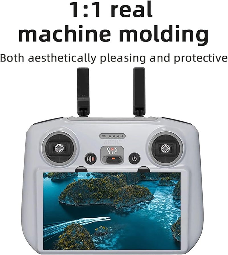 Gray Silicone Protective Case Cover For DJI Air 3 Drone Remote Controller - Image 3