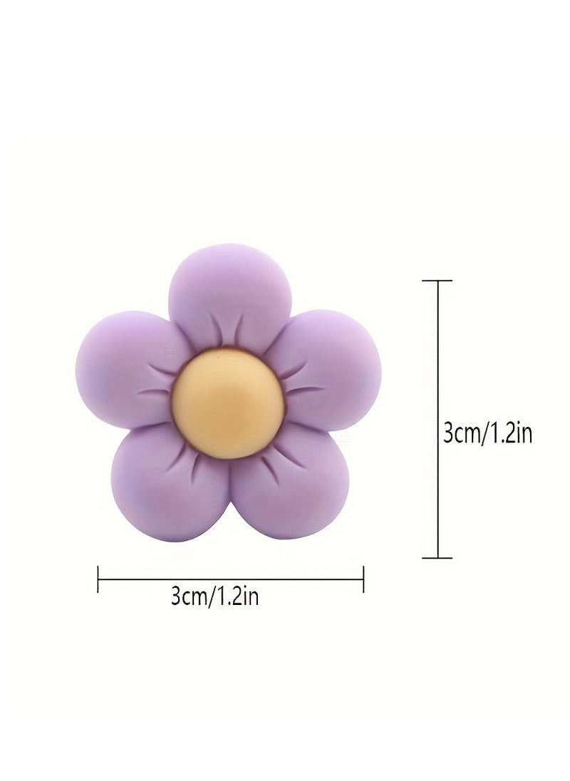 Generic 6pcs Cute Cartoon Flower Car Air Vent Decorations - Personalize Your Car Interior  - Image 2