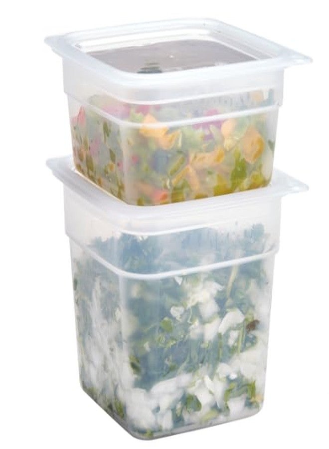 cambro Freshpro Mini Food Storage Container Set with Lid, Translucent 8 sets - Image 4