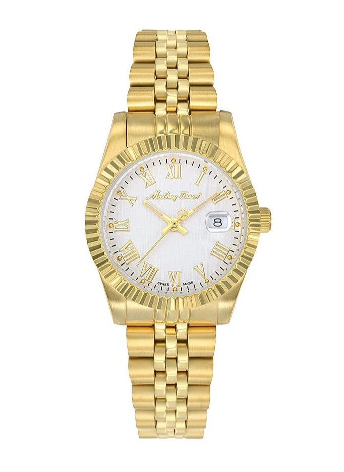 ماثي-تيسوت Mathey-Tissot Analog Silver Dial Women's Watch-D810PBRI 