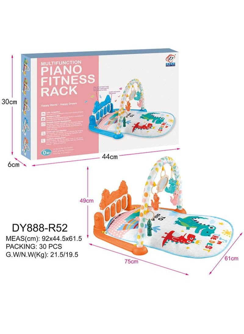 Sharpdo - Baby Gym Play Mat With Pedal Piano Kids' Fitness Mat Soft and Durable Exercise Mat for Children's Workouts and Playtime - Image 1