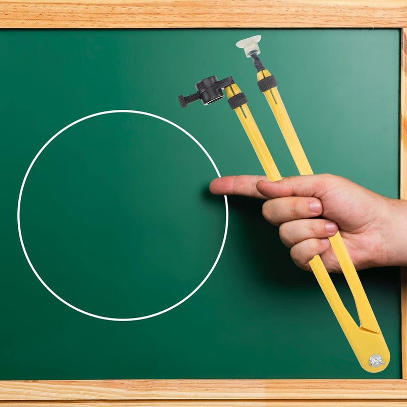 STOBOK Teaching Compass Plastic Whiteboard Compass Drawing Math Geometry Tool Large Circle on Teacher Aids for Drafting School Woodworking Demonstration Compass - Image 1