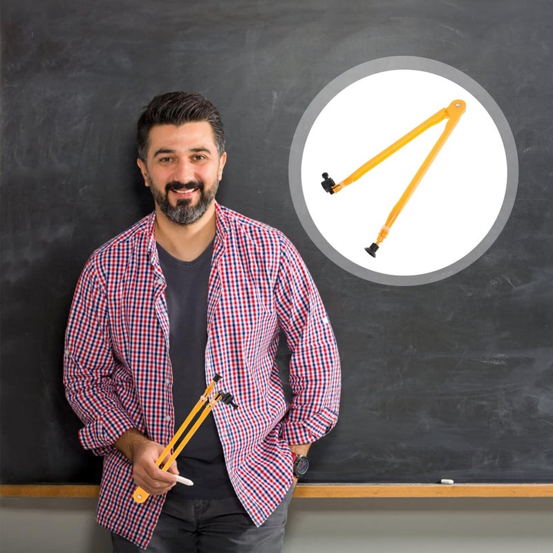 STOBOK Teaching Compass Plastic Whiteboard Compass Drawing Math Geometry Tool Large Circle on Teacher Aids for Drafting School Woodworking Demonstration Compass - Image 2