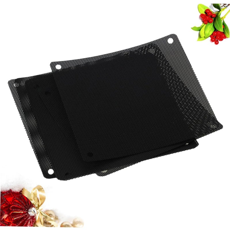 Black PVC Mesh Fan Dust Filter 20pcs For PC Case Cooler Protection Extends Lifespan - Image 3