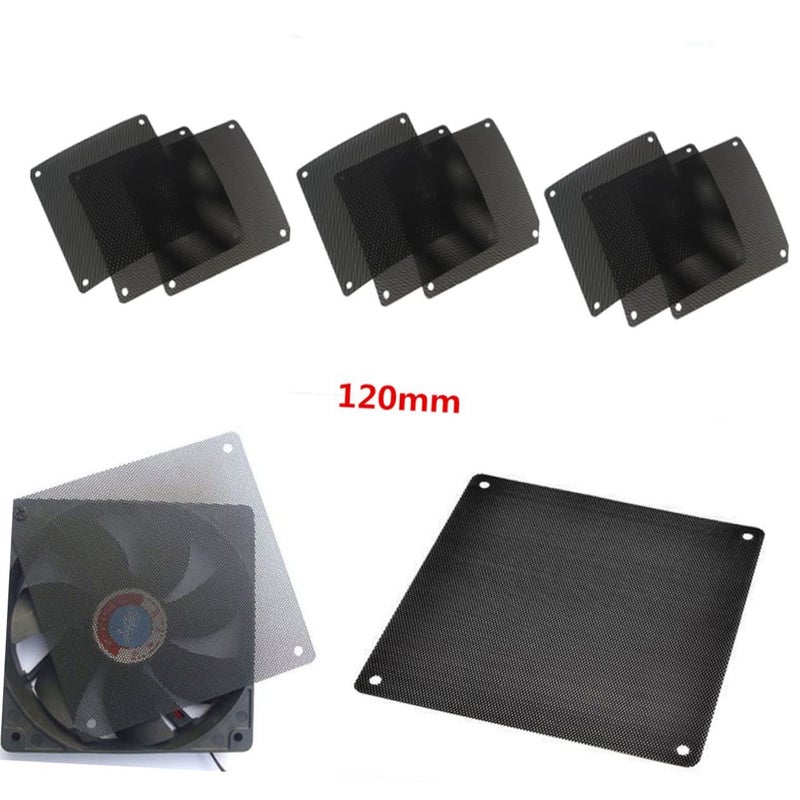 Black PVC Mesh Fan Dust Filter 20pcs For PC Case Cooler Protection Extends Lifespan - Image 5