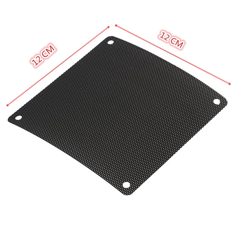 Black PVC Mesh Fan Dust Filter 20pcs For PC Case Cooler Protection Extends Lifespan - Image 4