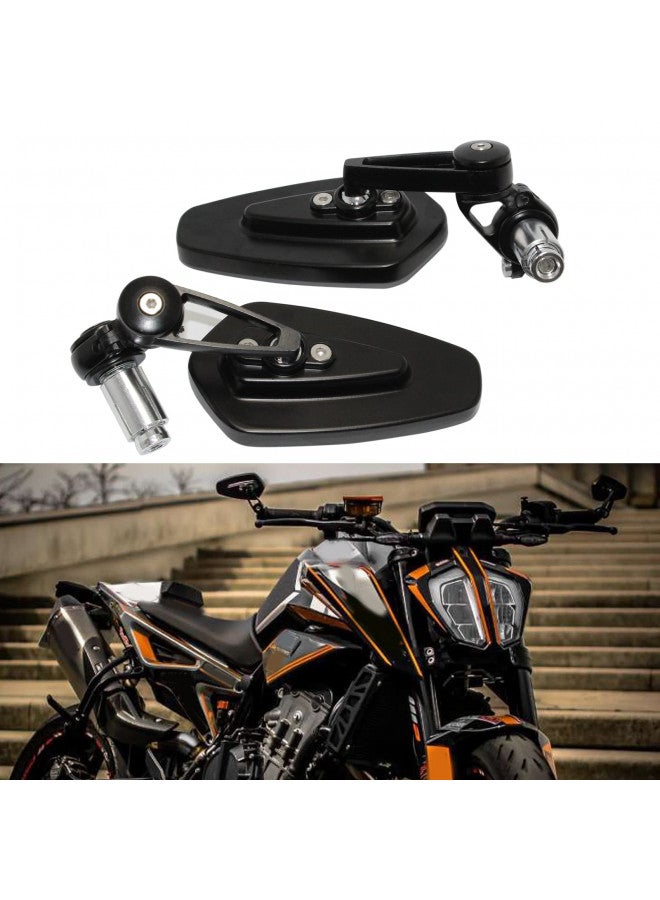 MISS MOLY مرايا نهاية بار دراجة نارية سوداء للرؤية الخلفية متوافقة مع GROM MSX125 CB500F كاواساكي Z125 برو Z650 Z750 Z800 Z900 ER6N ER6F ياماها MT-03 MT-07 FZ-07 MT-09 FZ-09 MT-10 FZ-10 MT-25 FZ6 FZ8 FZ6R - Image 1