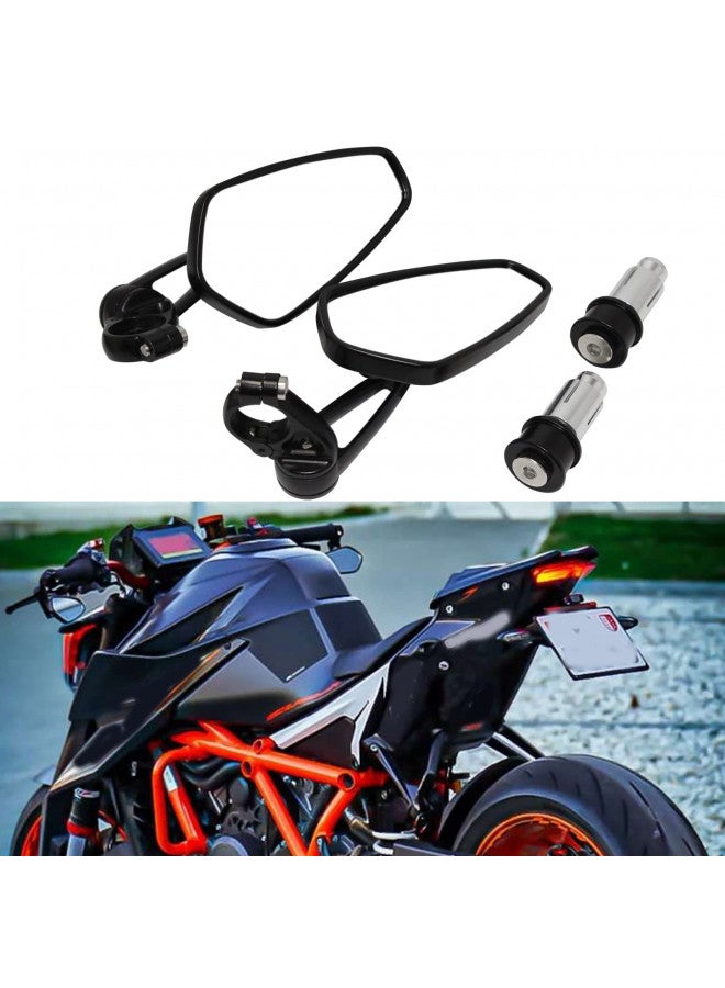 MISS MOLY مرايا نهاية بار دراجة نارية سوداء للرؤية الخلفية متوافقة مع GROM MSX125 CB500F كاواساكي Z125 برو Z650 Z750 Z800 Z900 ER6N ER6F ياماها MT-03 MT-07 FZ-07 MT-09 FZ-09 MT-10 FZ-10 MT-25 FZ6 FZ8 FZ6R - Image 3