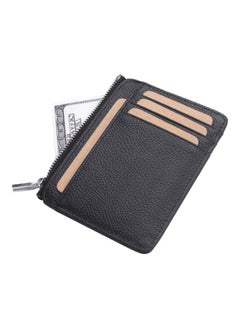 Beauenty Zipper Detail Leather Wallet Black  - Image 4