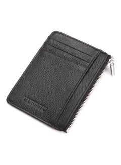 Beauenty Zipper Detail Leather Wallet Black  - Image 1