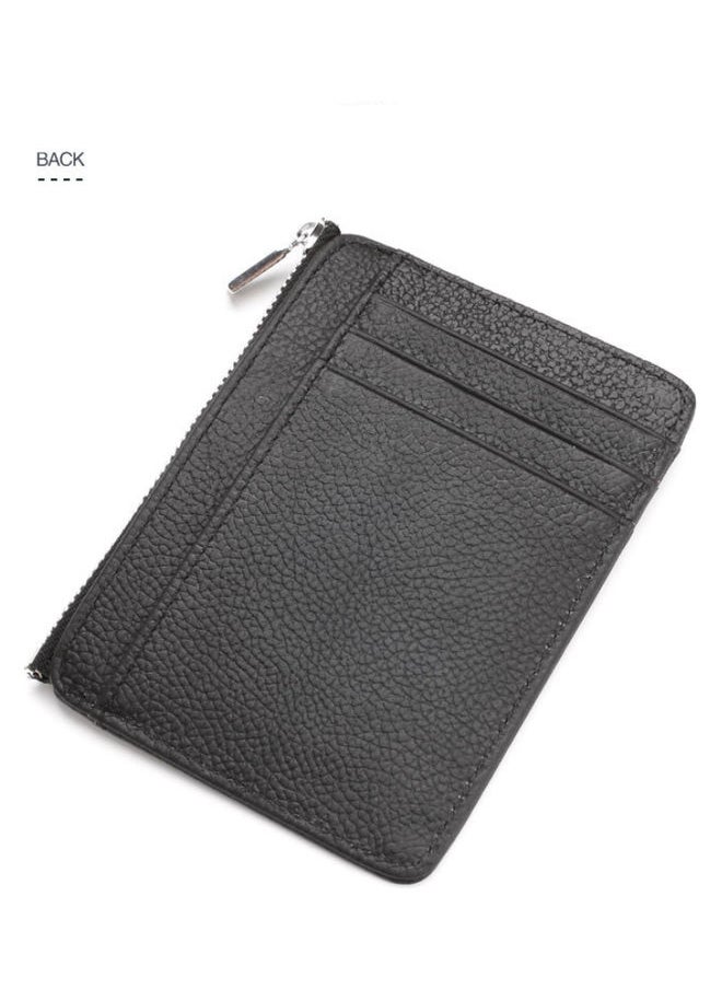 Beauenty Zipper Detail Leather Wallet Black  - Image 2