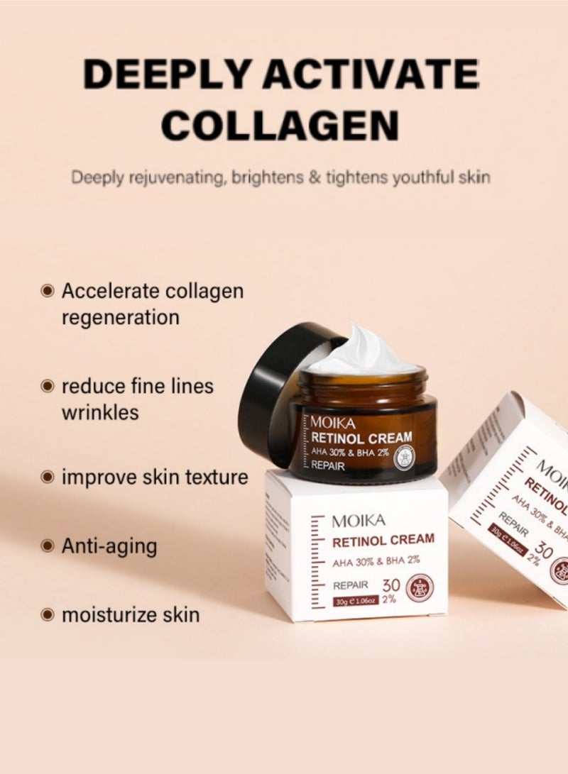 مويكا تقليل الخطوط الدقيقة ، كريمة إصلاح الريتينول المضادة للتجاعيد 30G - Image 3