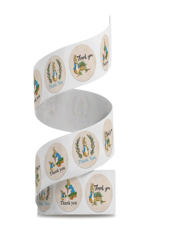 Pro Supply Global 1.5" Thank You Stickers Roll - Thank You Labels for Favors - Small Business Thank You Stickers | 500 Pcs (Peter Rabbit, 1.5 Inch) - Image 2