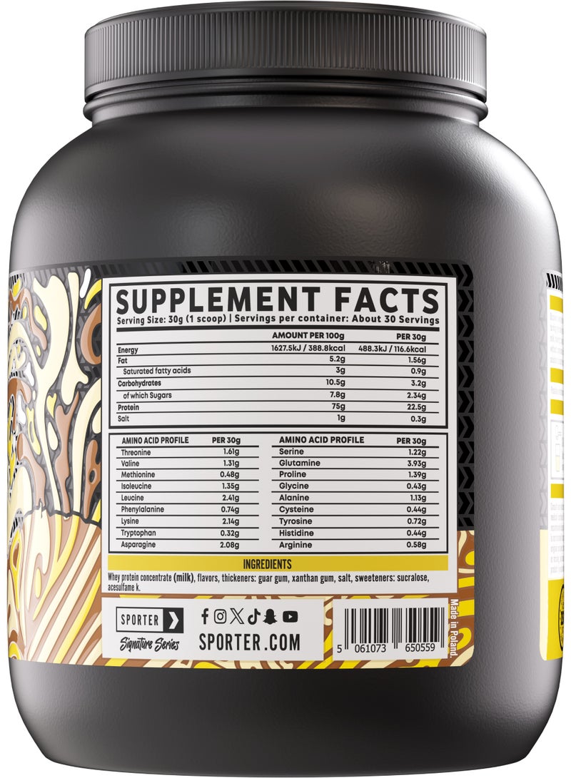 Sporter Whey Protein Powder - High Primary Source Protein 22.5 Grams for Muscle Building, Support & Recovery - Creamy White Crunch - Image 2