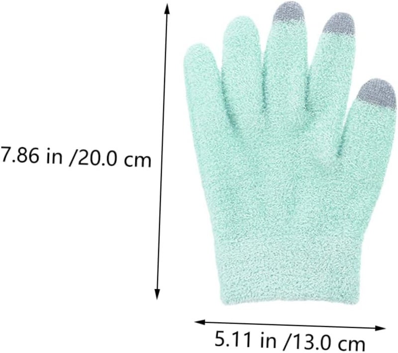 2Pairs Moisturizing Touch Screen Gloves Gel Hand for Dry Cracked Hands Reusable Beauty Care Gloves for Nighttime Use Smooth Skin Repair and Nourishment - Image 4